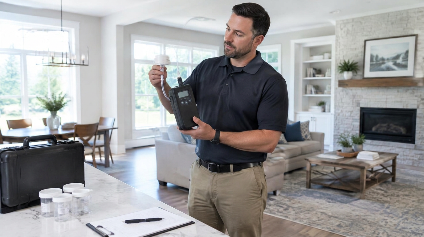 Mold testing and indoor air-quality sampling
